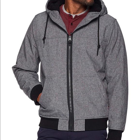 levi's faux shearling bomber jacket